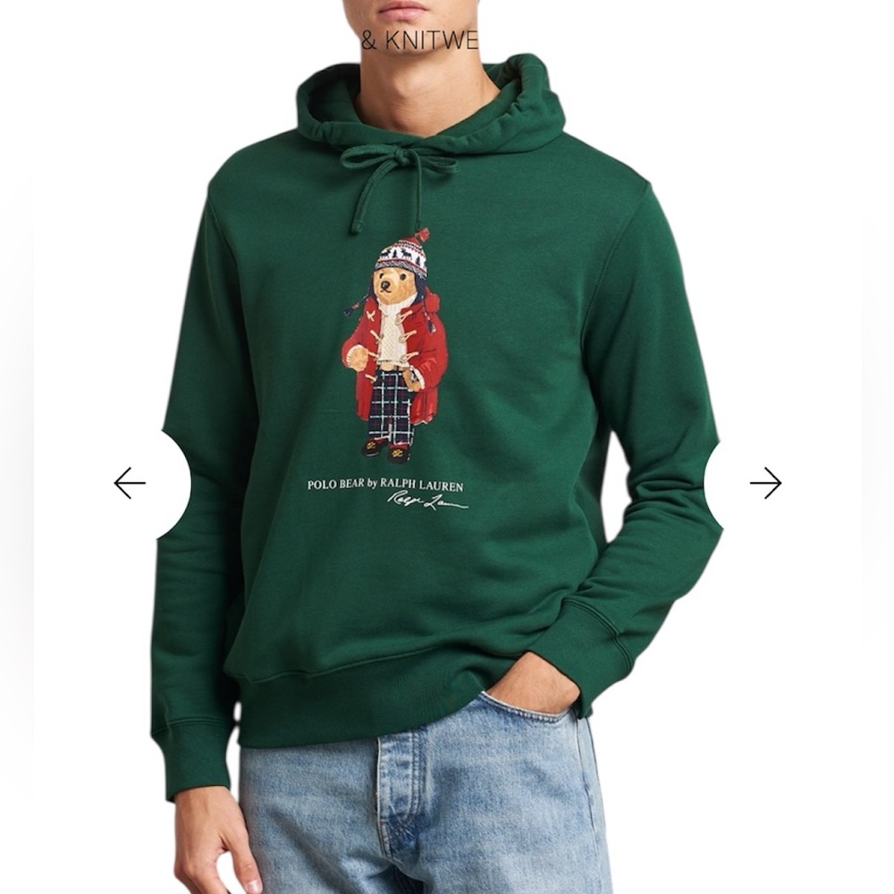 Polo by Ralph Lauren Forest Green Bear Hoodie